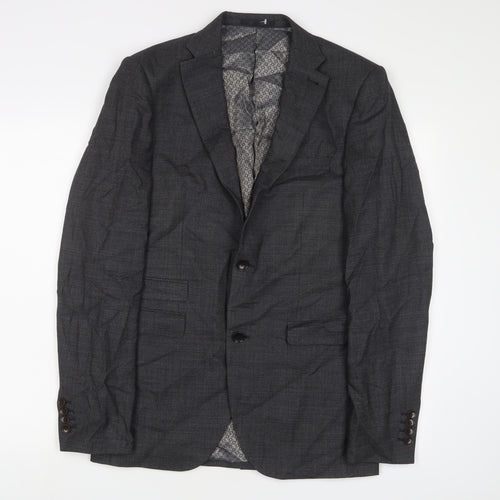 NEXT Mens Grey Wool Jacket Suit Jacket Size 38 Regular