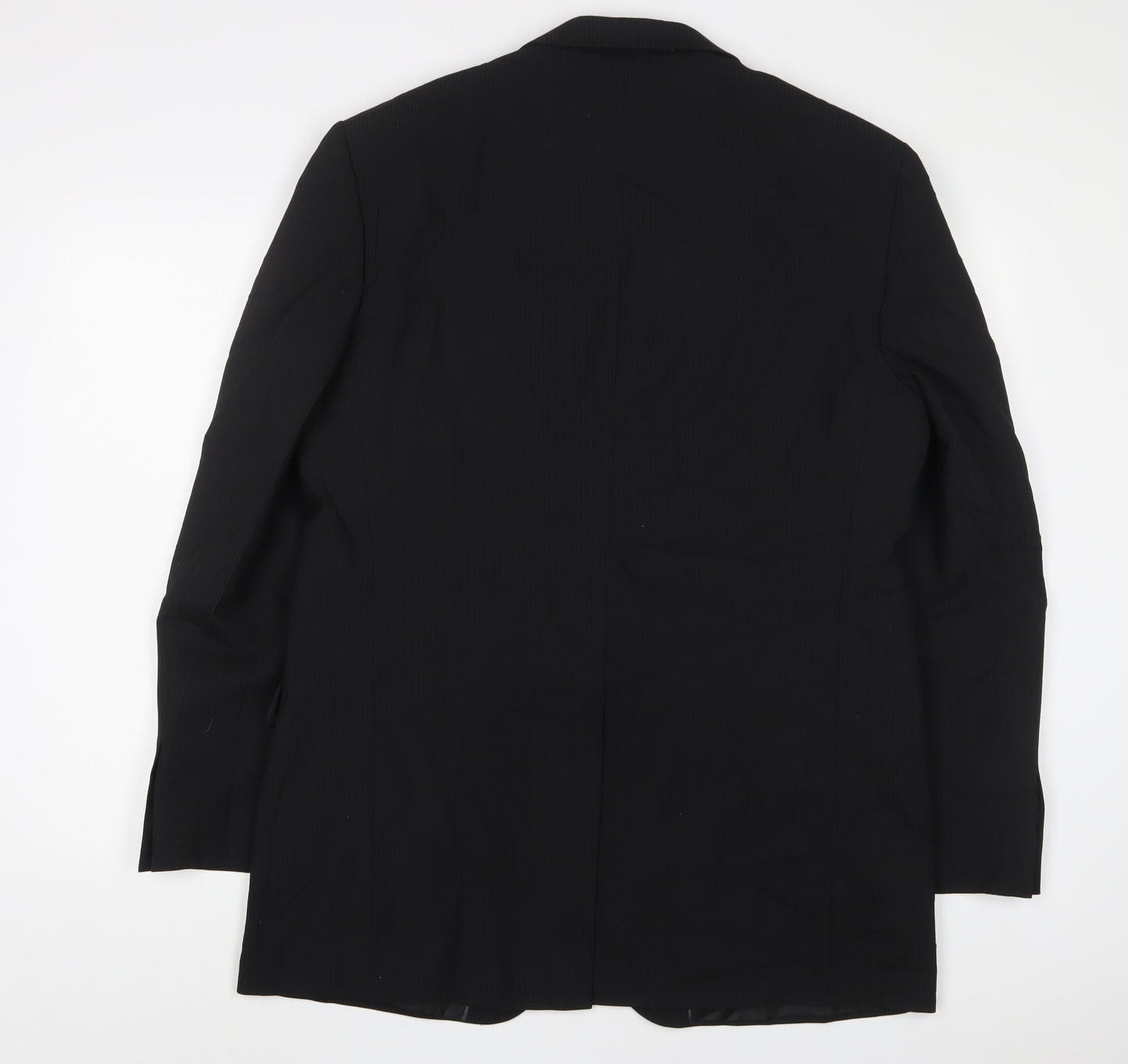 Marks and Spencer Mens Black Wool Jacket Suit Jacket Size 42 Regular