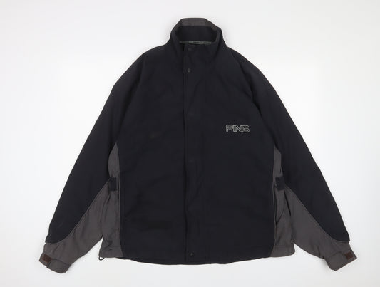 Ping Mens Grey Jacket Size L Zip - Zip Pockets