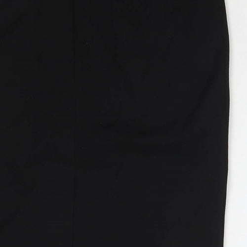 Pinns Womens Black Viscose A-Line Skirt Size 18 Zip