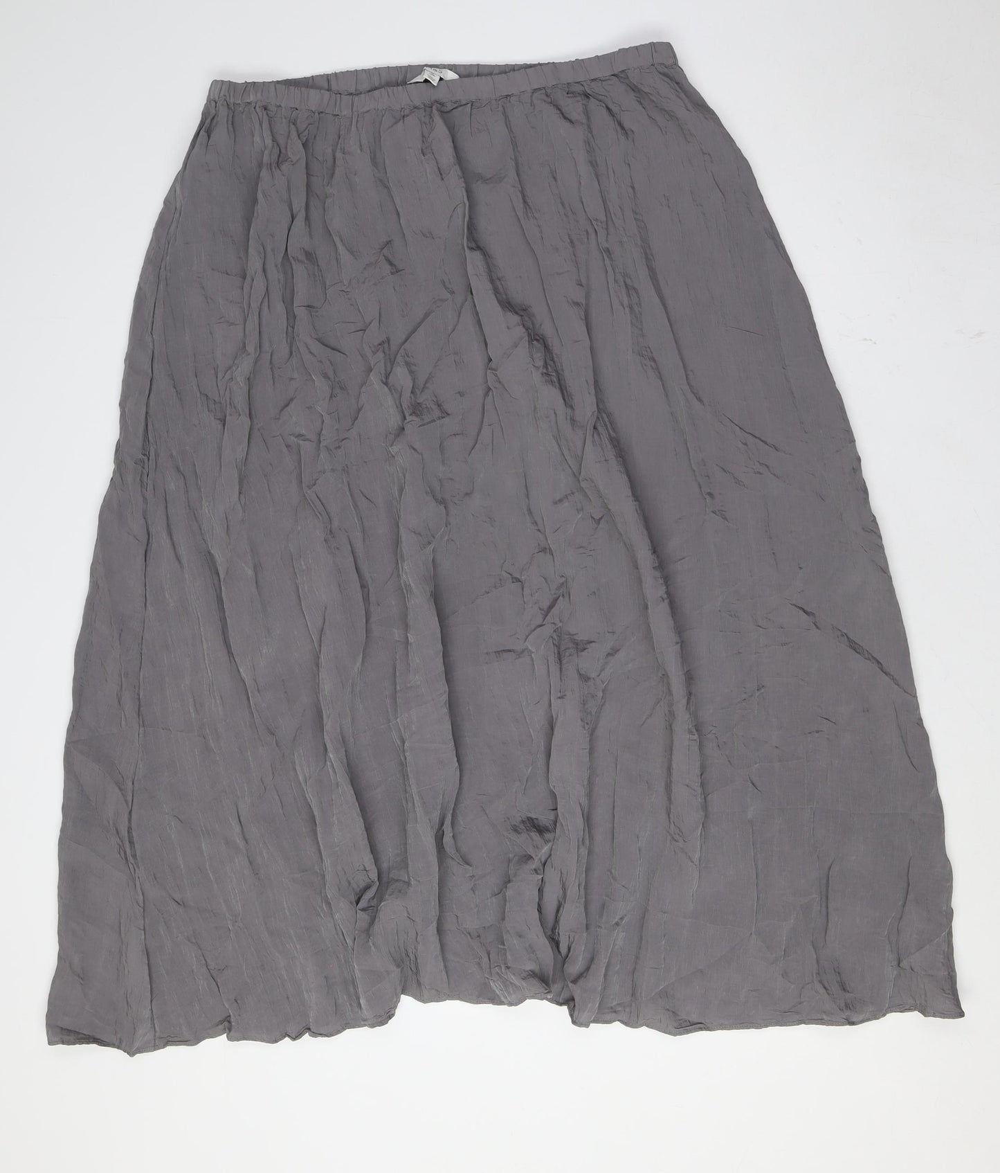 Marks and Spencer Womens Grey Polyester A-Line Skirt Size 18