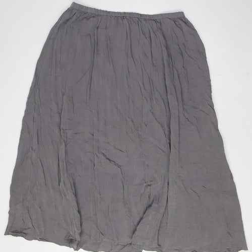 Marks and Spencer Womens Grey Polyester A-Line Skirt Size 18