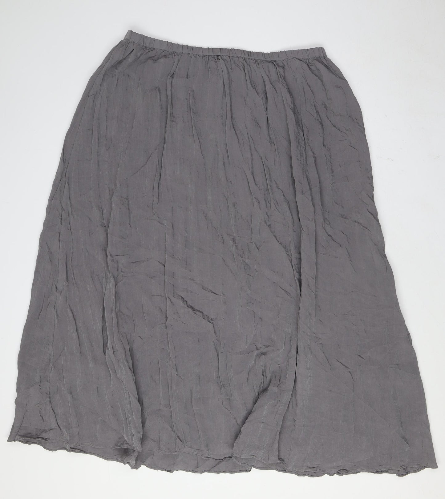 Marks and Spencer Womens Grey Polyester A-Line Skirt Size 18