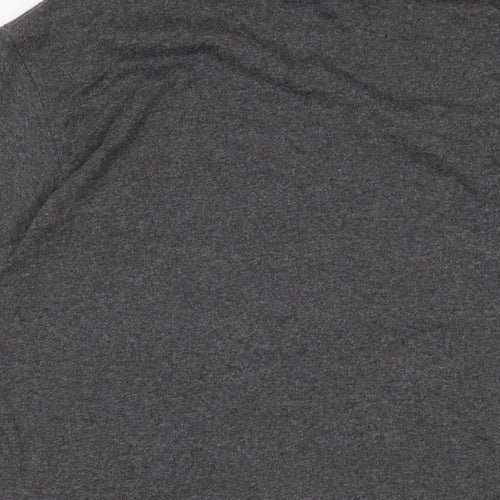 Zion Mens Grey Cotton T-Shirt Size M Crew Neck