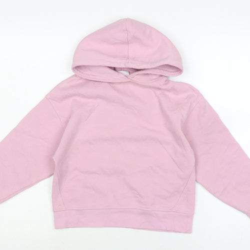 Zara Girls Purple Cotton Pullover Hoodie Size 8-9 Years