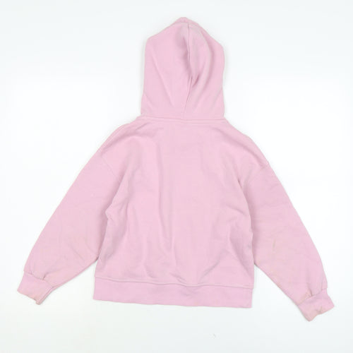 Zara Girls Purple Cotton Pullover Hoodie Size 8-9 Years