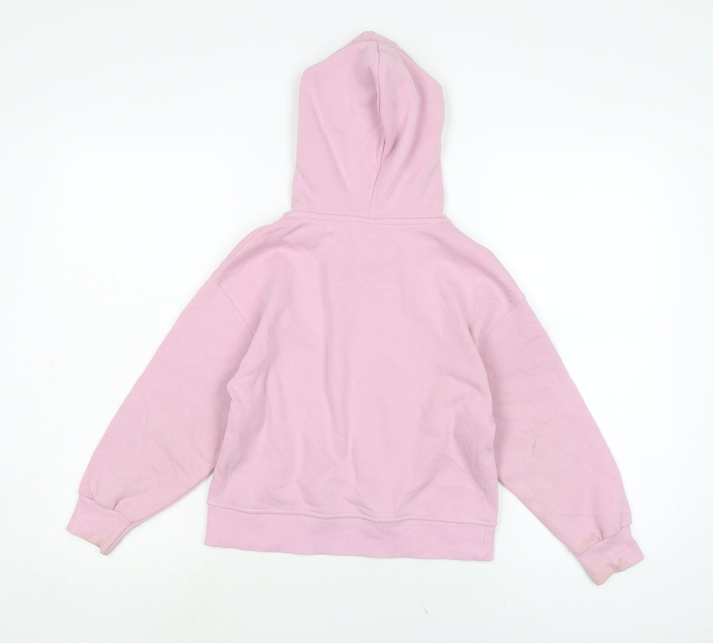 Zara Girls Purple Cotton Pullover Hoodie Size 8-9 Years