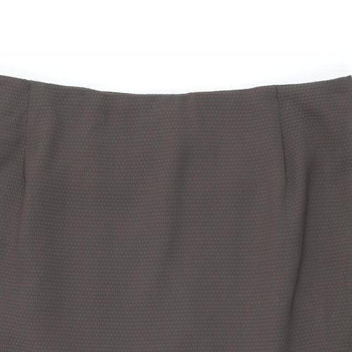 Minuet Womens Brown Polyester Straight & Pencil Skirt Size 18 Zip