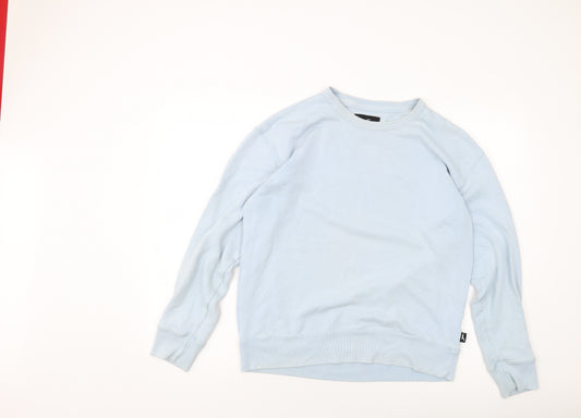 Hollister Womens Blue Cotton Pullover Sweatshirt Size M Pullover