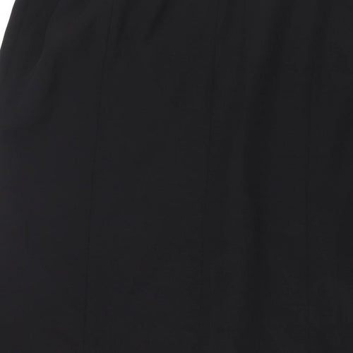 ELVI Womens Black Polyester Trumpet Skirt Size 22 Zip