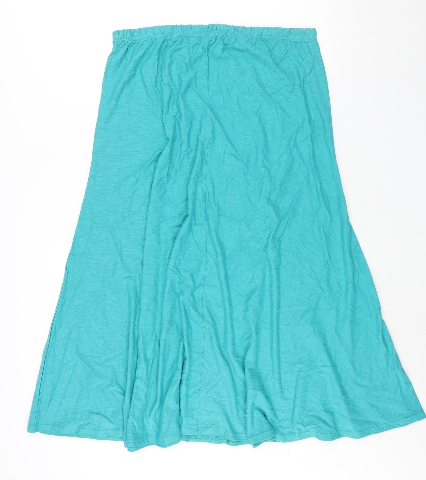 Viz-A-Viz Womens Blue Cotton A-Line Skirt Size 18