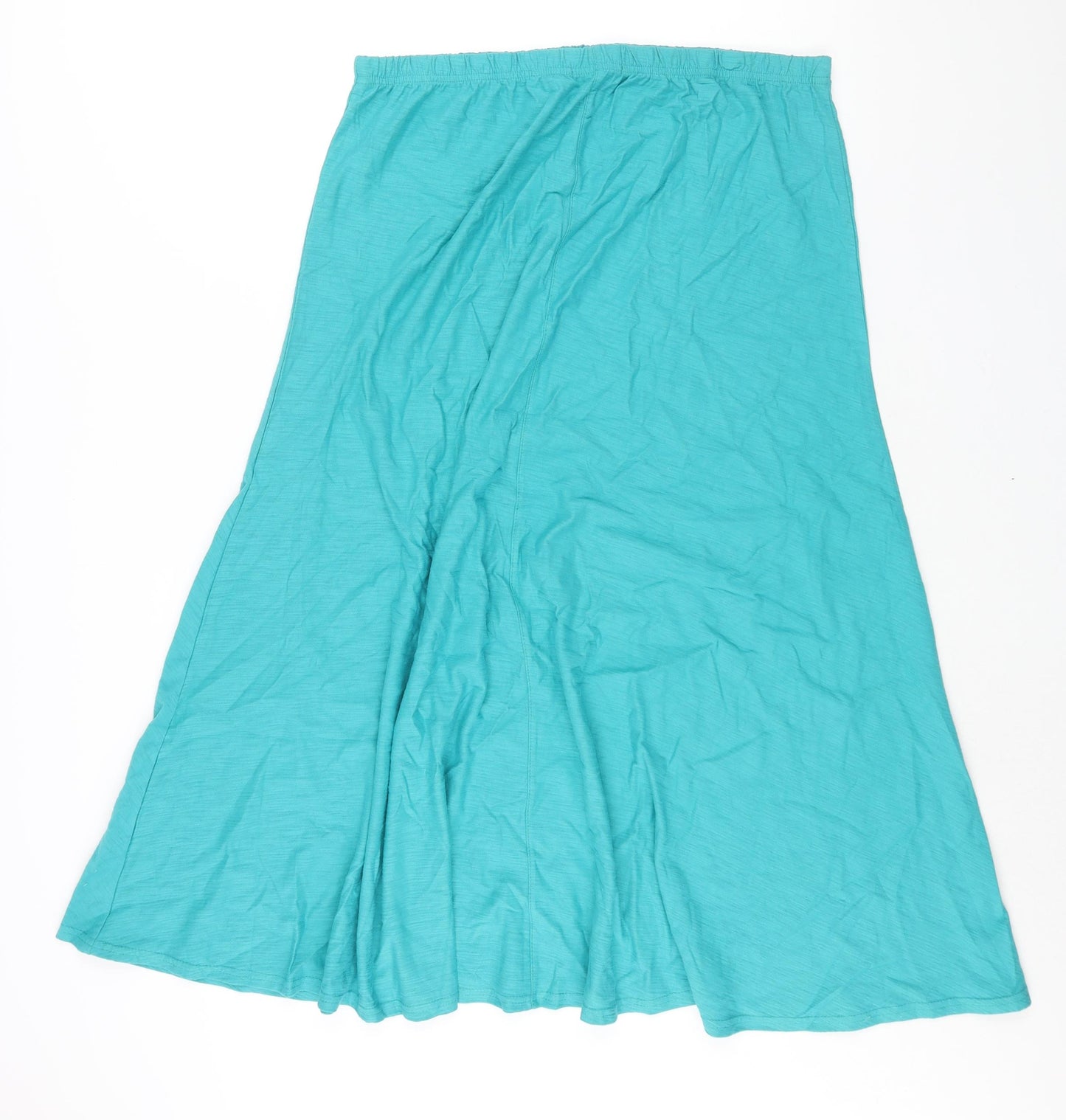 Viz-A-Viz Womens Blue Cotton A-Line Skirt Size 18