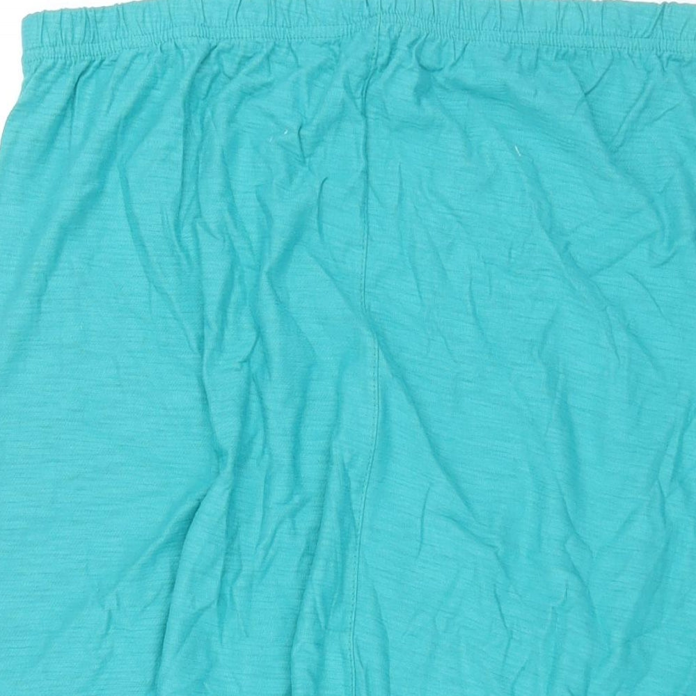 Viz-A-Viz Womens Blue Cotton A-Line Skirt Size 18