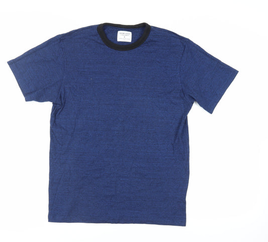 Shore Leave Mens Blue Cotton T-Shirt Size S Crew Neck