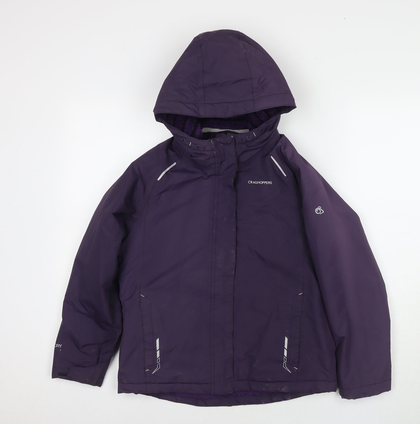 Craghoppers Girls Purple Jacket Size 9-10 Years Zip