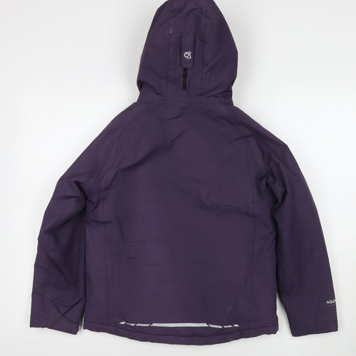 Craghoppers Girls Purple Jacket Size 9-10 Years Zip