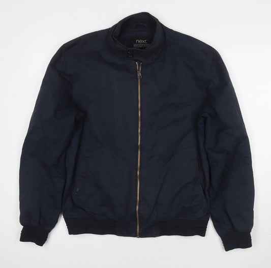 NEXT Mens Blue Bomber Jacket Jacket Size M Zip