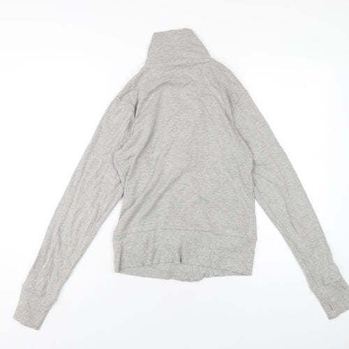 Bench Womens Grey Cotton Full Zip Sweatshirt Size M Zip