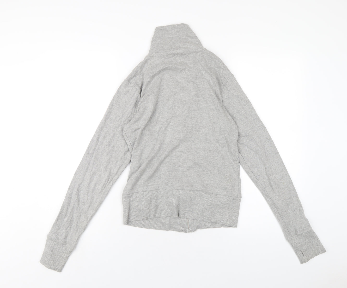 Bench Womens Grey Cotton Full Zip Sweatshirt Size M Zip