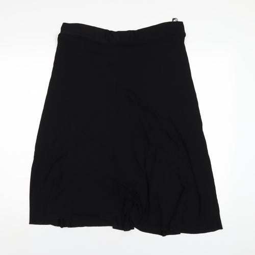 Marks and Spencer Womens Black Polyester A-Line Skirt Size 18