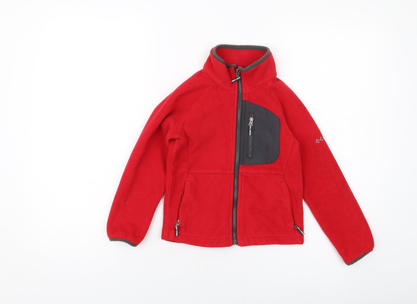 Columbia Boys Red Jacket Size 6-7 Years Zip