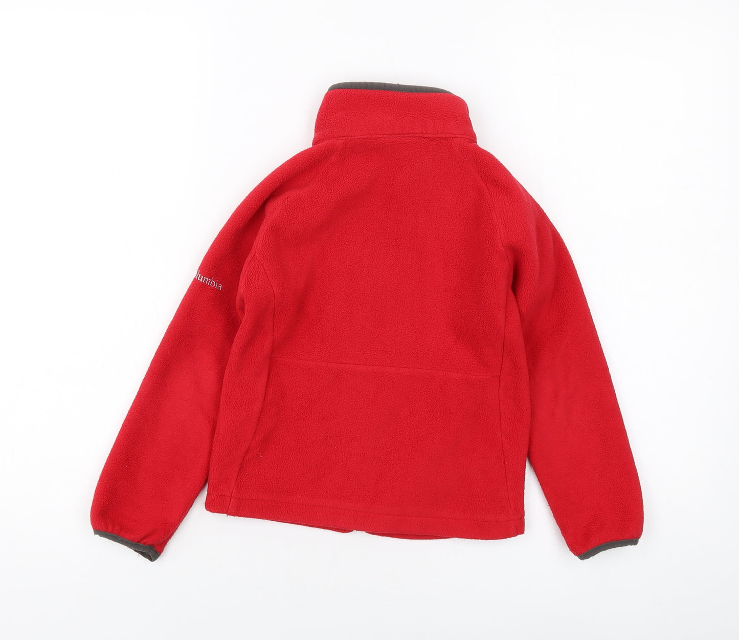 Columbia Boys Red Jacket Size 6-7 Years Zip