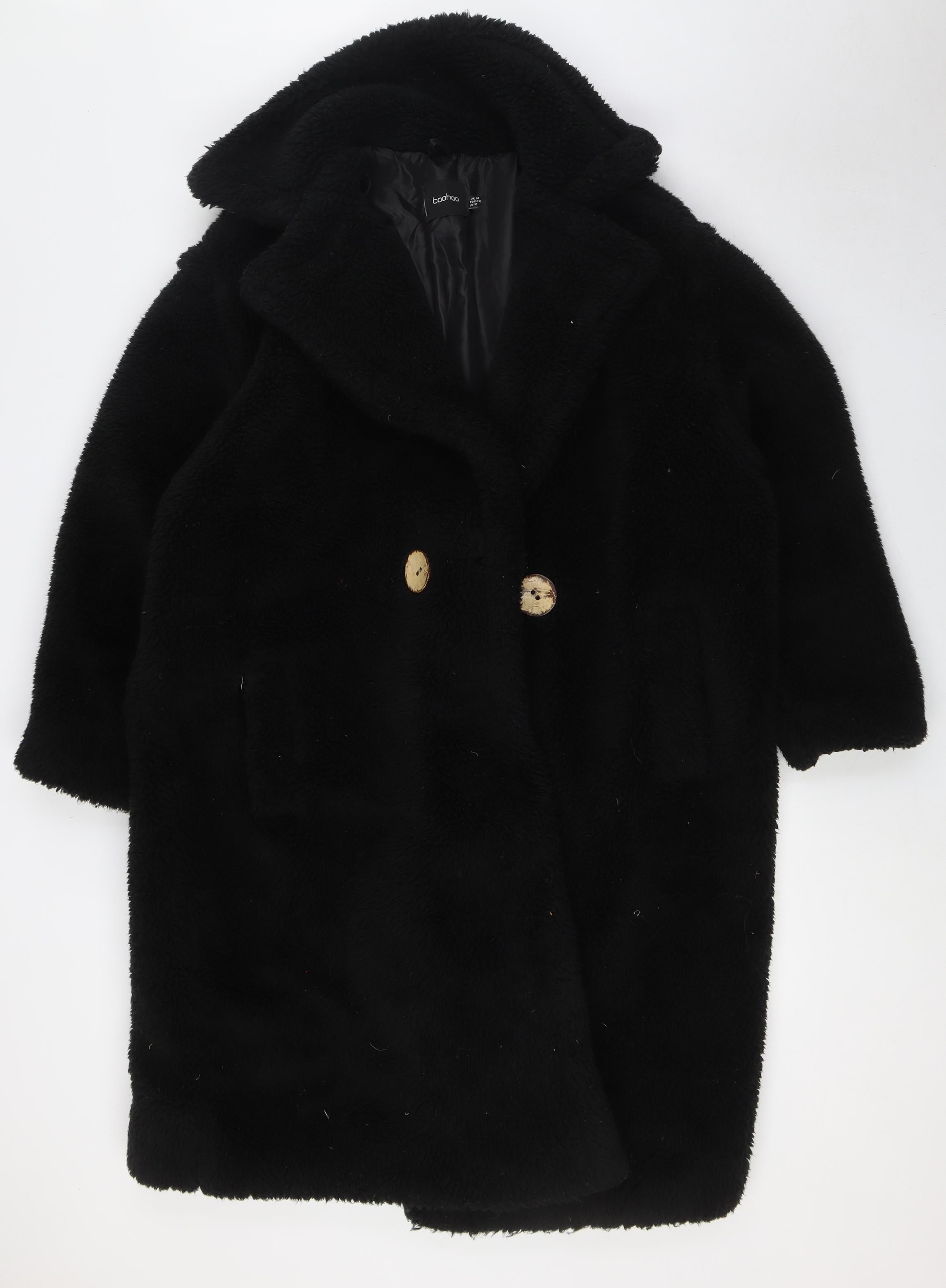 Miss selfridge black pea coat best sale