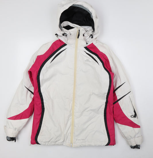 Trespass Womens Multicoloured Ski Jacket Jacket Size S Zip - Breathable