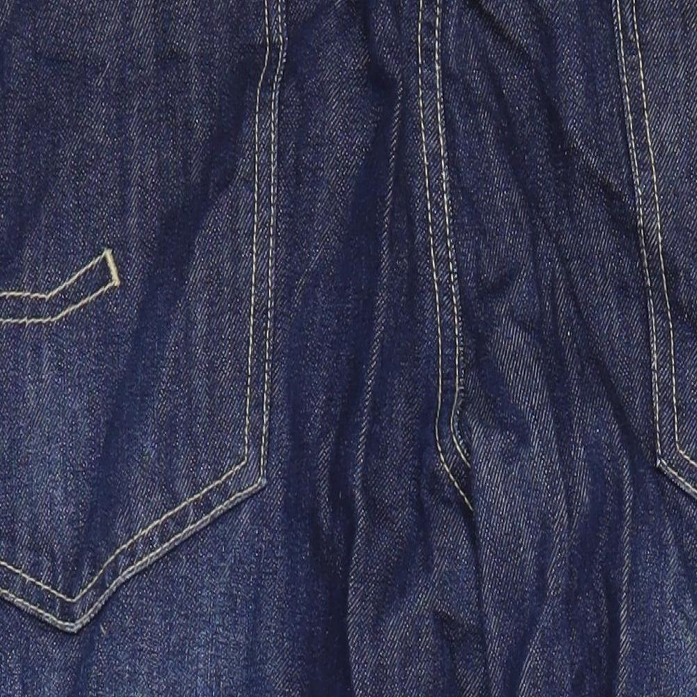 Zeenzo Mens Blue Cotton Straight Jeans Size 40 in L24 in Relaxed