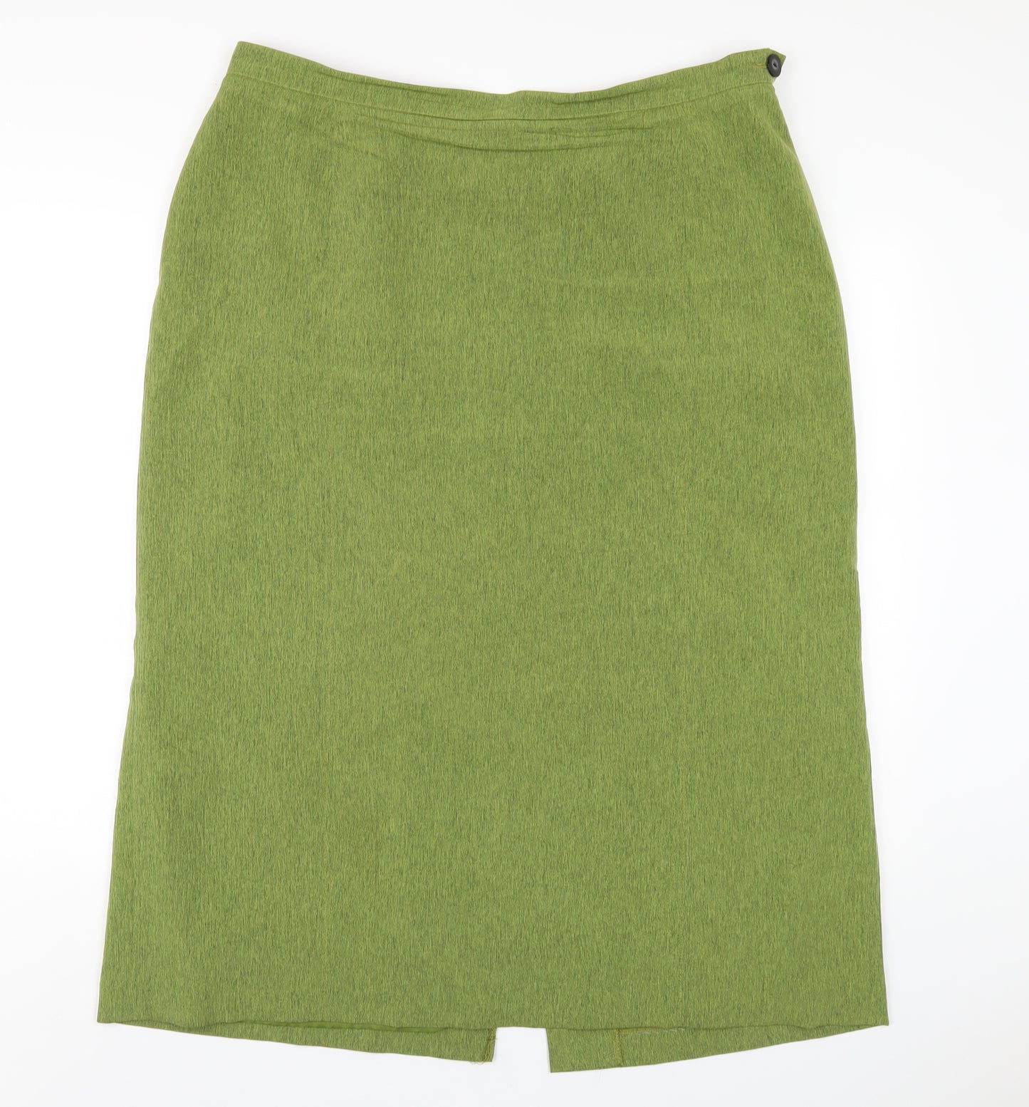 ELVI Womens Green Polyester A-Line Skirt Size 22 Zip