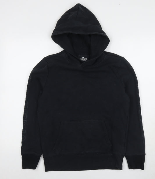 Hollister Mens Black Cotton Pullover Hoodie Size XS