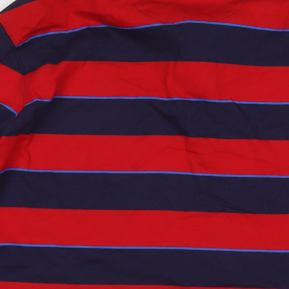 Blue Harbour Mens Red Cotton Polo Size L Collared Pullover