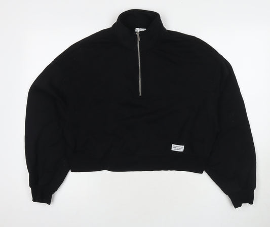 Divided by H&M Womens Black Cotton Pullover Sweatshirt Size L Pullover