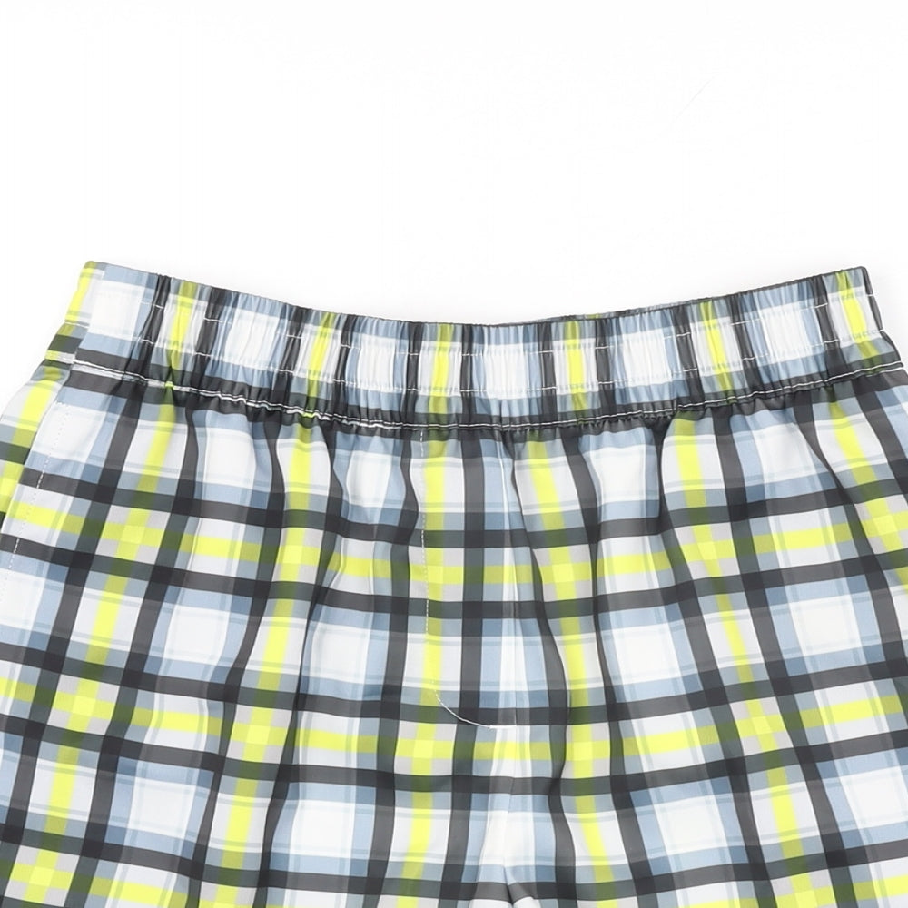 COLLUSION Womens Multicoloured Geometric Polyester Basic Shorts Size 6 L4.5 in Regular Pull On