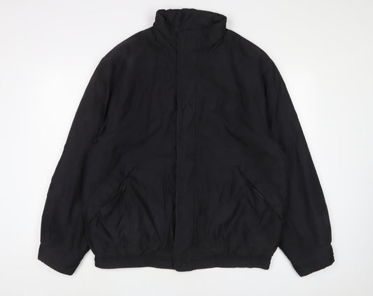 Casual Club Mens Black Jacket Size L Zip