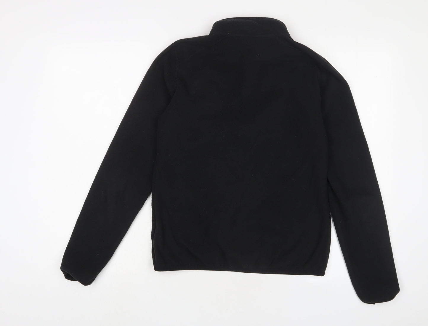 THE NORTH Womens Black Polyester Pullover Sweatshirt Size M Zip