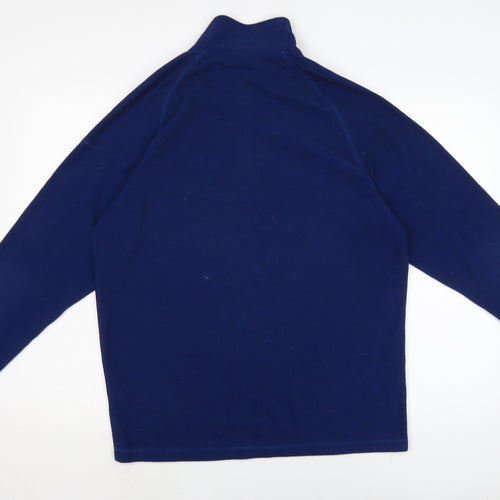 Tresspass Mens Blue Crew Neck Polyester Pullover Jumper Size L Long Sleeve