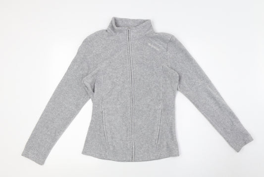 DECATHLON Womens Grey Jacket Size S Zip - Zip pockets