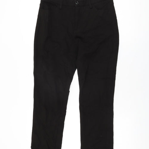 Not Your Daughter's Jeans Womens Black Nylon Trousers Size 12 L27.5 in Regular Zip