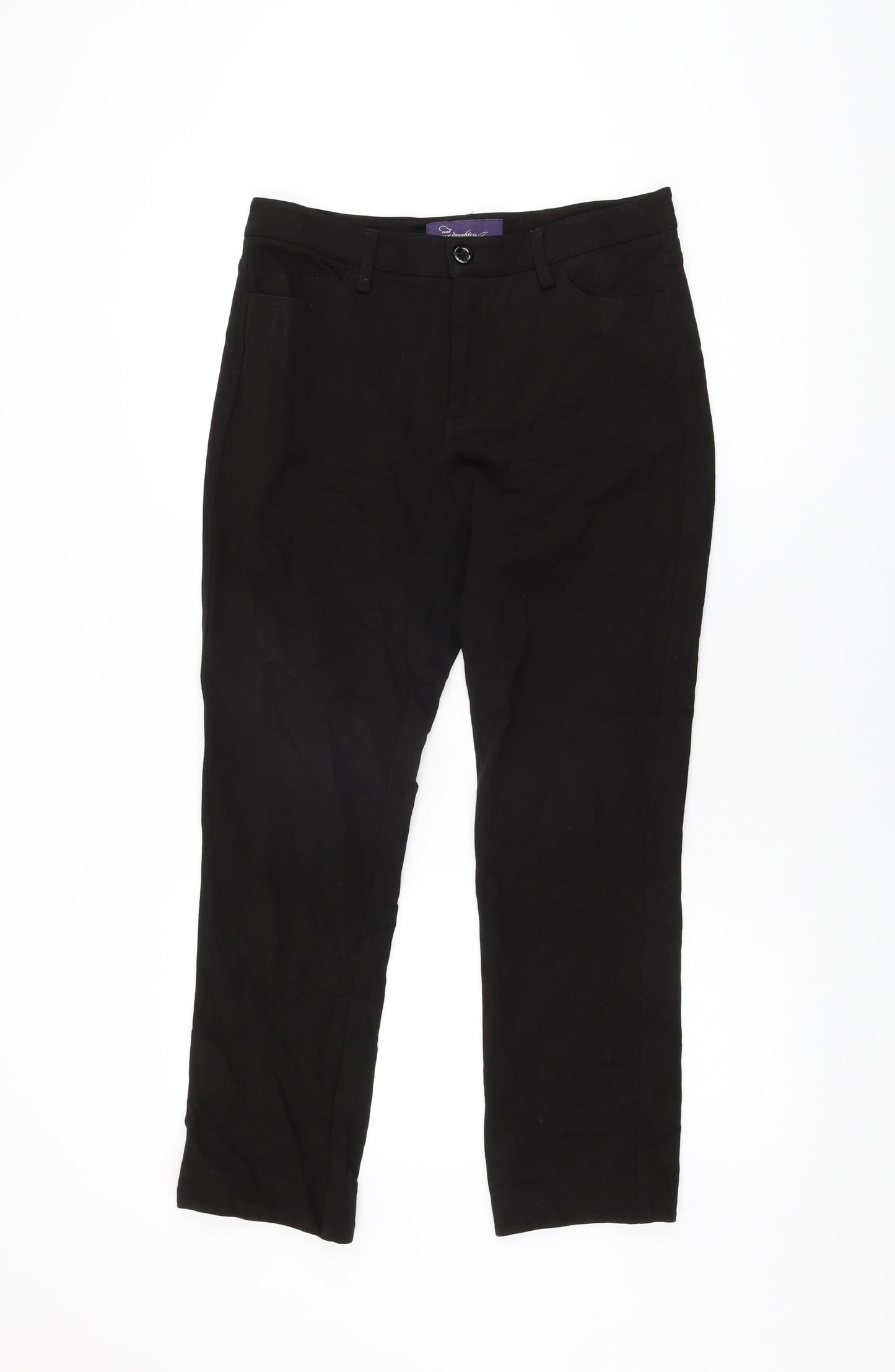 Not Your Daughter's Jeans Womens Black Nylon Trousers Size 12 L27.5 in Regular Zip