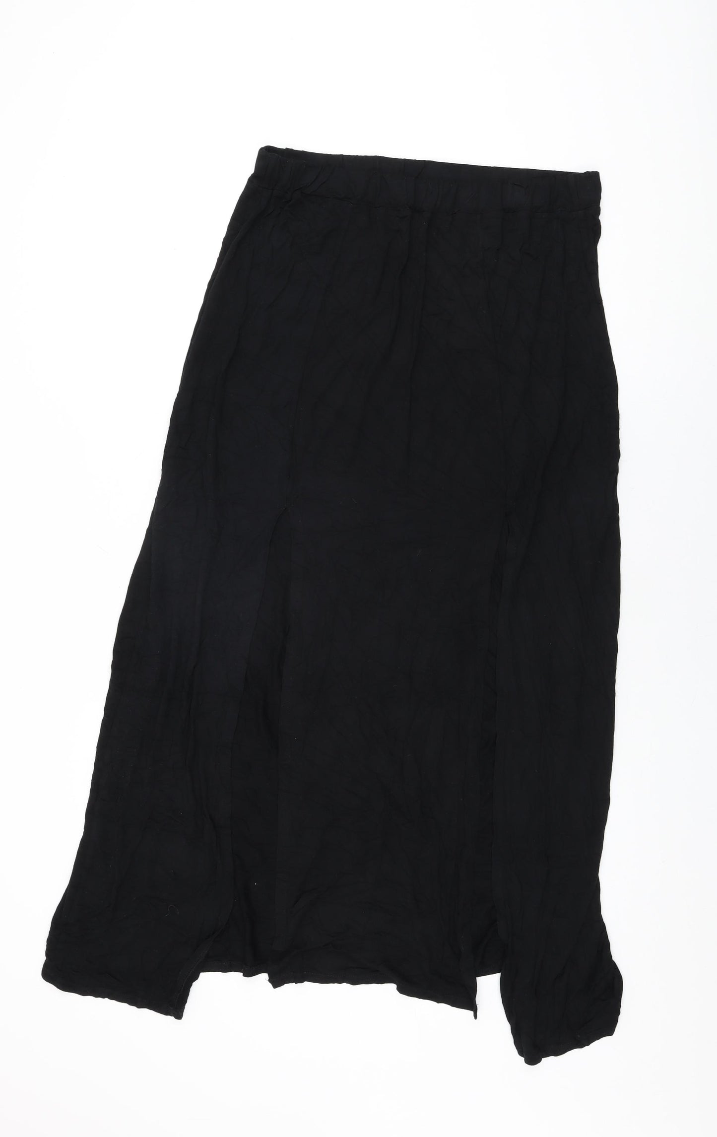 Select Womens Black Viscose Maxi Skirt Size 18