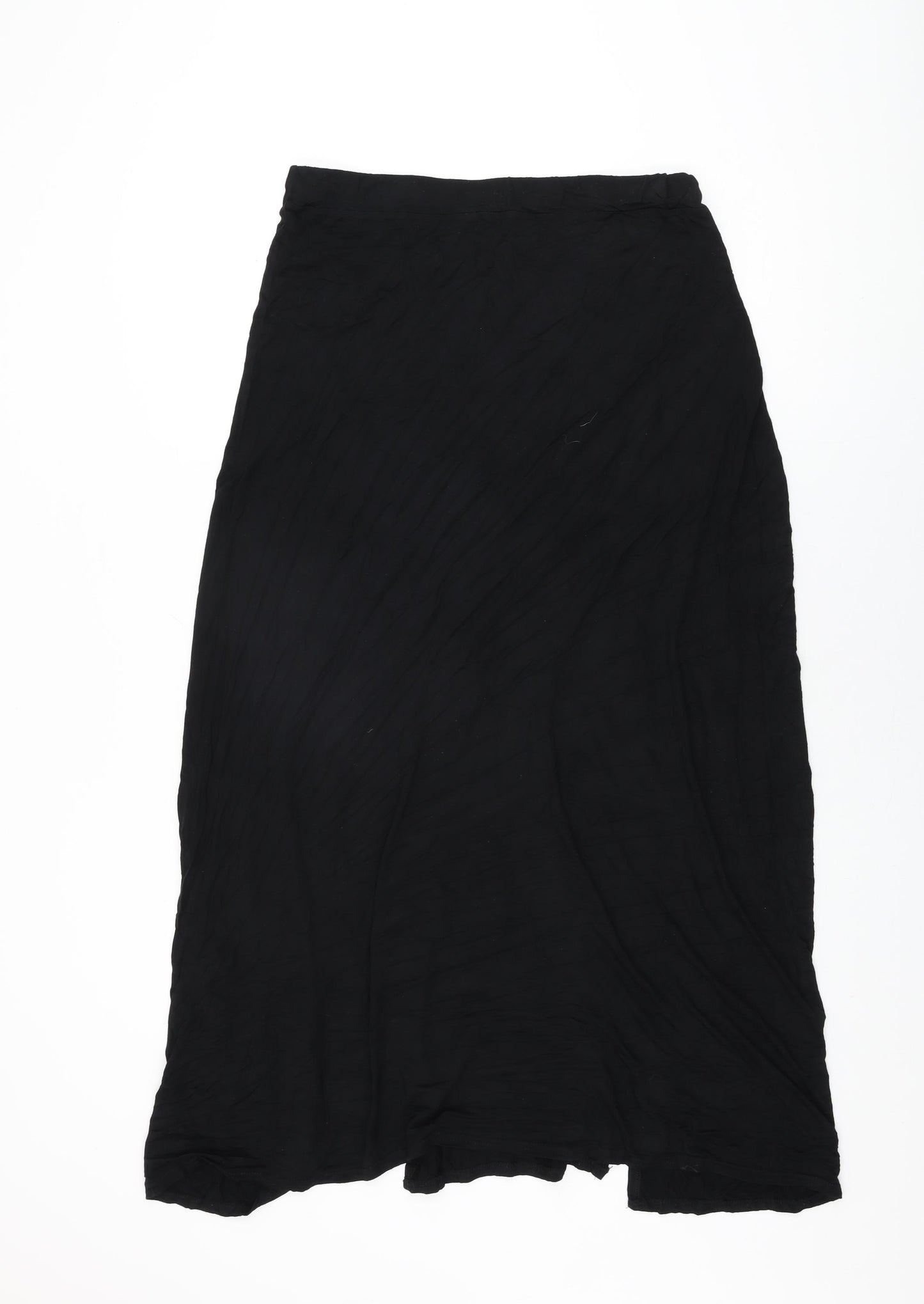 Select Womens Black Viscose Maxi Skirt Size 18