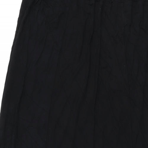 Select Womens Black Viscose Maxi Skirt Size 18