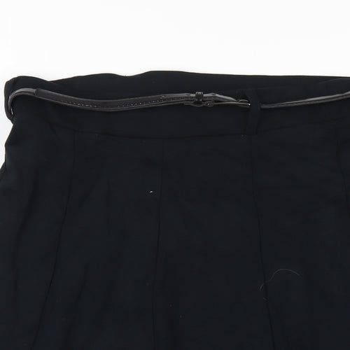 Marks and Spencer Womens Black Viscose A-Line Skirt Size 14