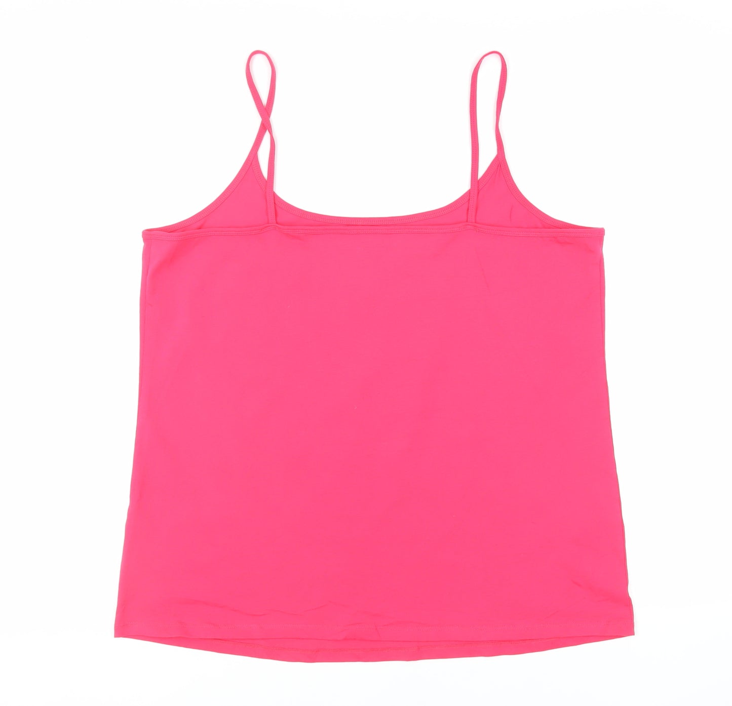 NEXT Womens Pink Cotton Camisole Tank Size 22 Scoop Neck