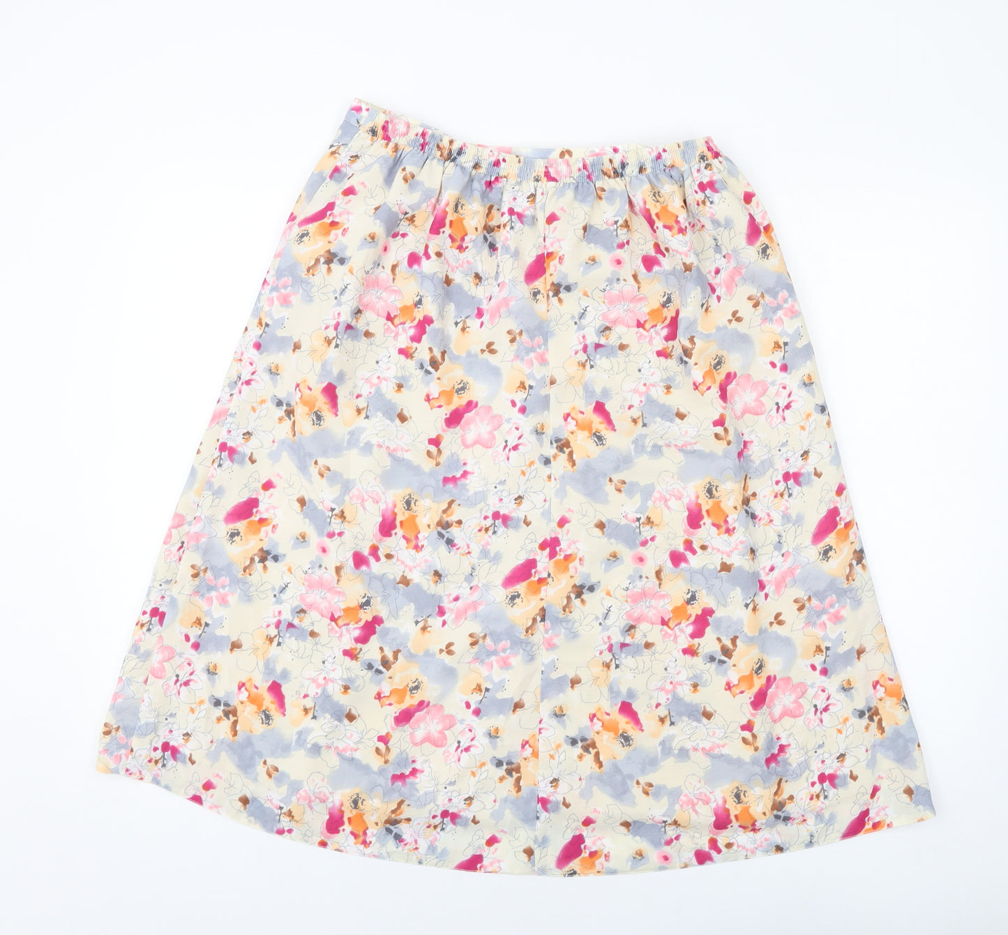 Honor Miliburn Womens Multicoloured Floral Polyester A-Line Skirt Size 14