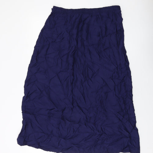 ESMARA Womens Blue Viscose A-Line Skirt Size 18