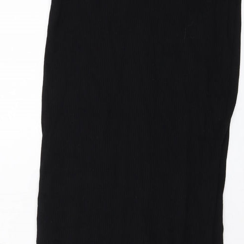 Asoso Womens Black Polyester Straight & Pencil Skirt Size 8