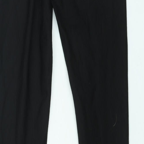 New Look Womens Black Polyester Cropped Leggings Size 10 L28 in