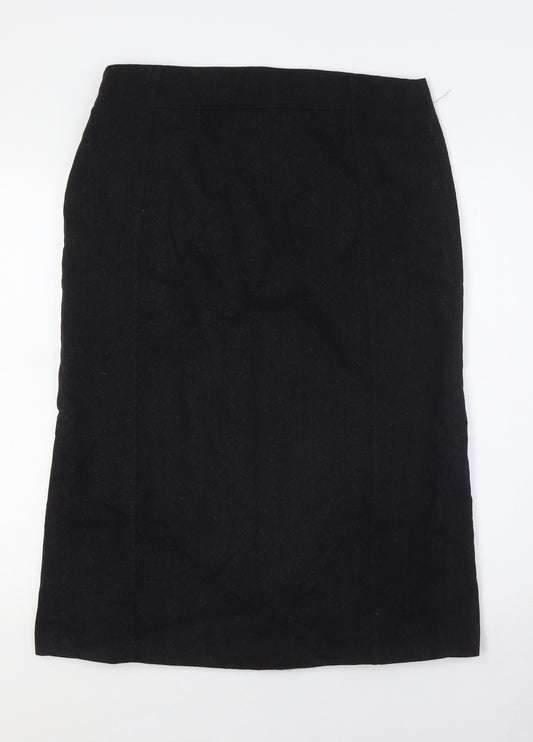 Great Plains Womens Grey Acetate A-Line Skirt Size 14 Zip